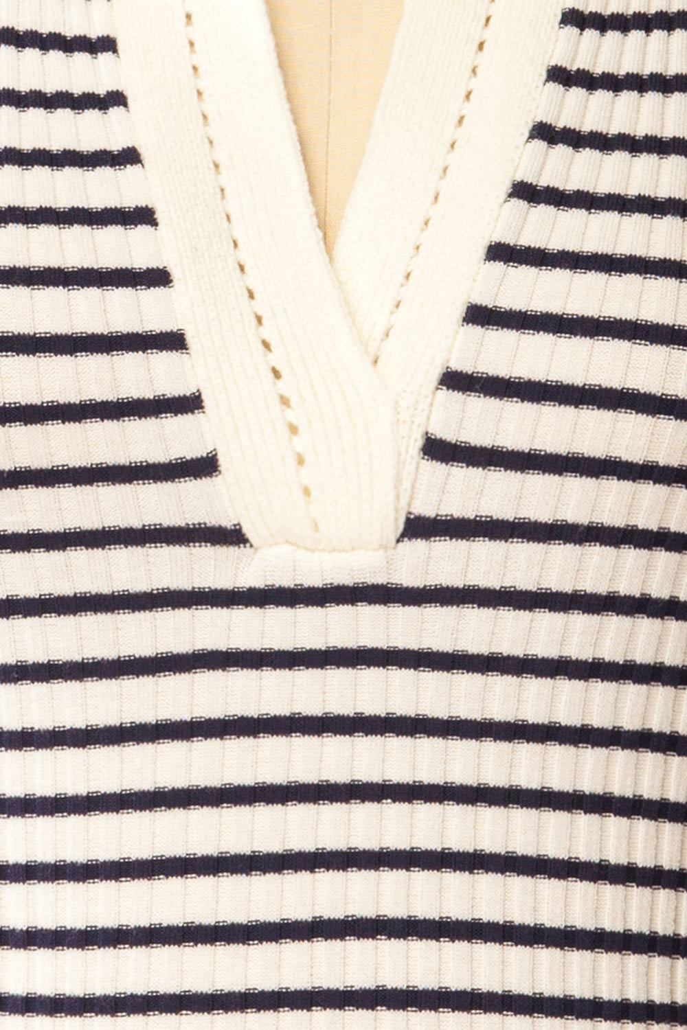 Dalby Striped Stretchable Polo | La petite garçonne fabric 
