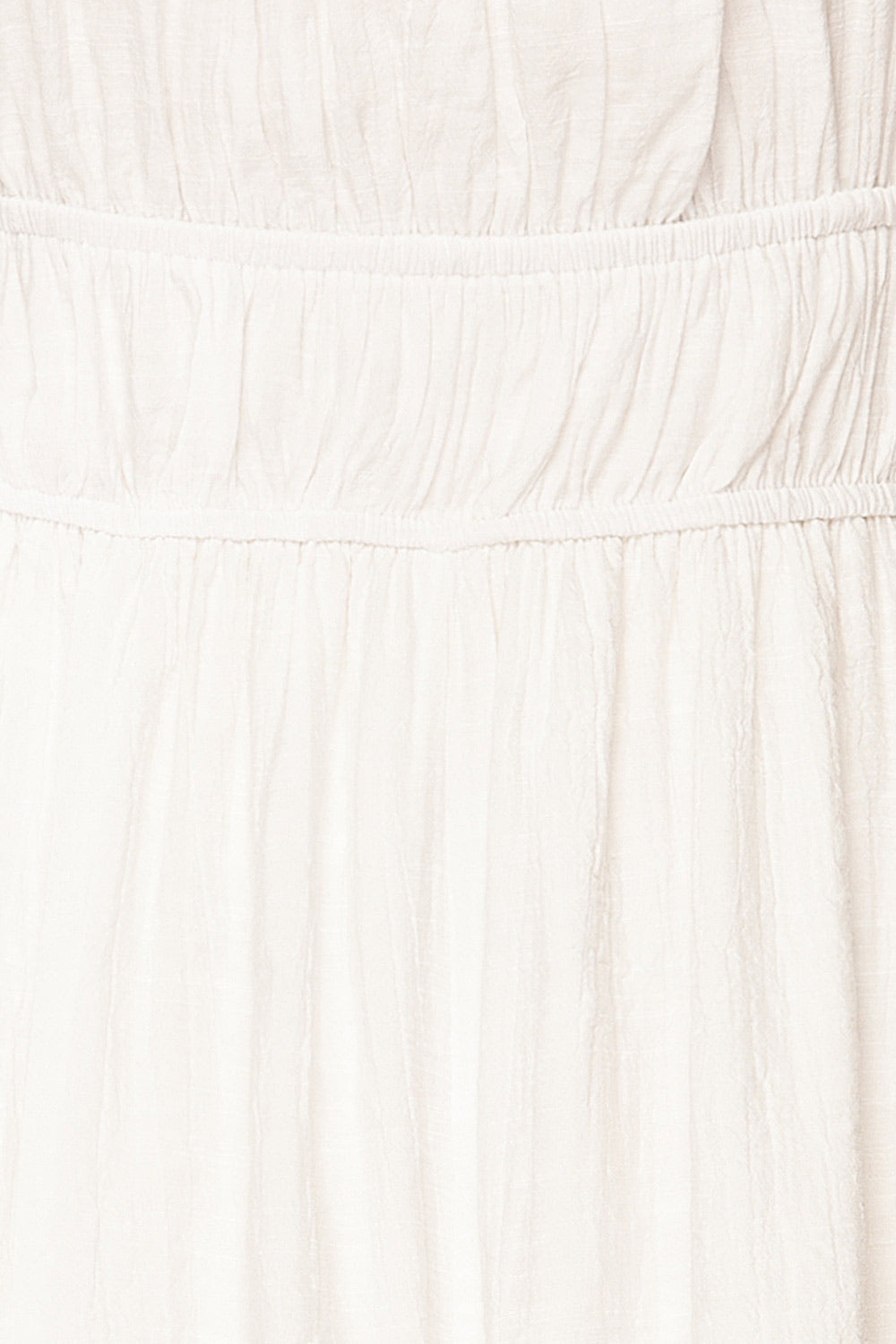 Damascus Ivory Short Romper w/ Puffy Sleeves | La petite garçonne fabric