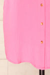 Davao Pink Short Oversized Shirt Dress | La petite garçonne bottom
