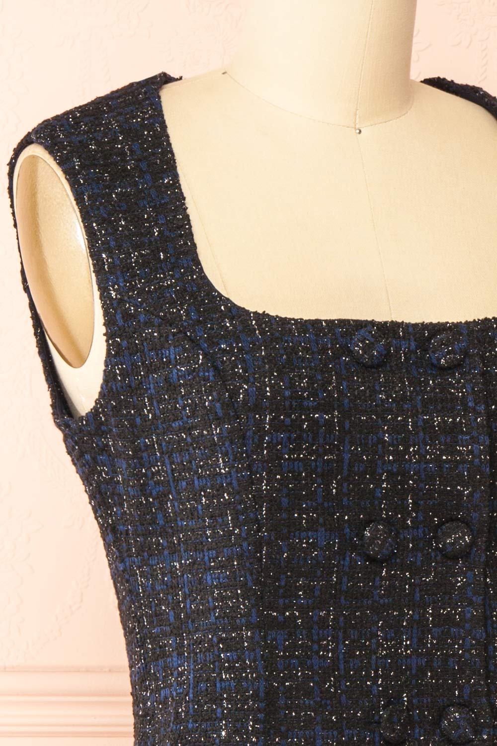 Davie Sparkling Tweed Top | Boutique 1861 side