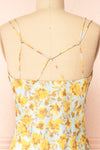 Dayna Cowl Neck Floral Midi Dress | Boutique 1861 back close-up