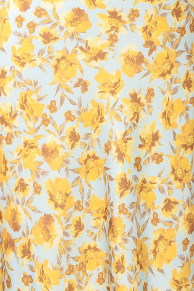 Dayna Cowl Neck Floral Midi Dress | Boutique 1861 texture