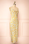 Dayna Cowl Neck Floral Midi Dress | Boutique 1861 side view