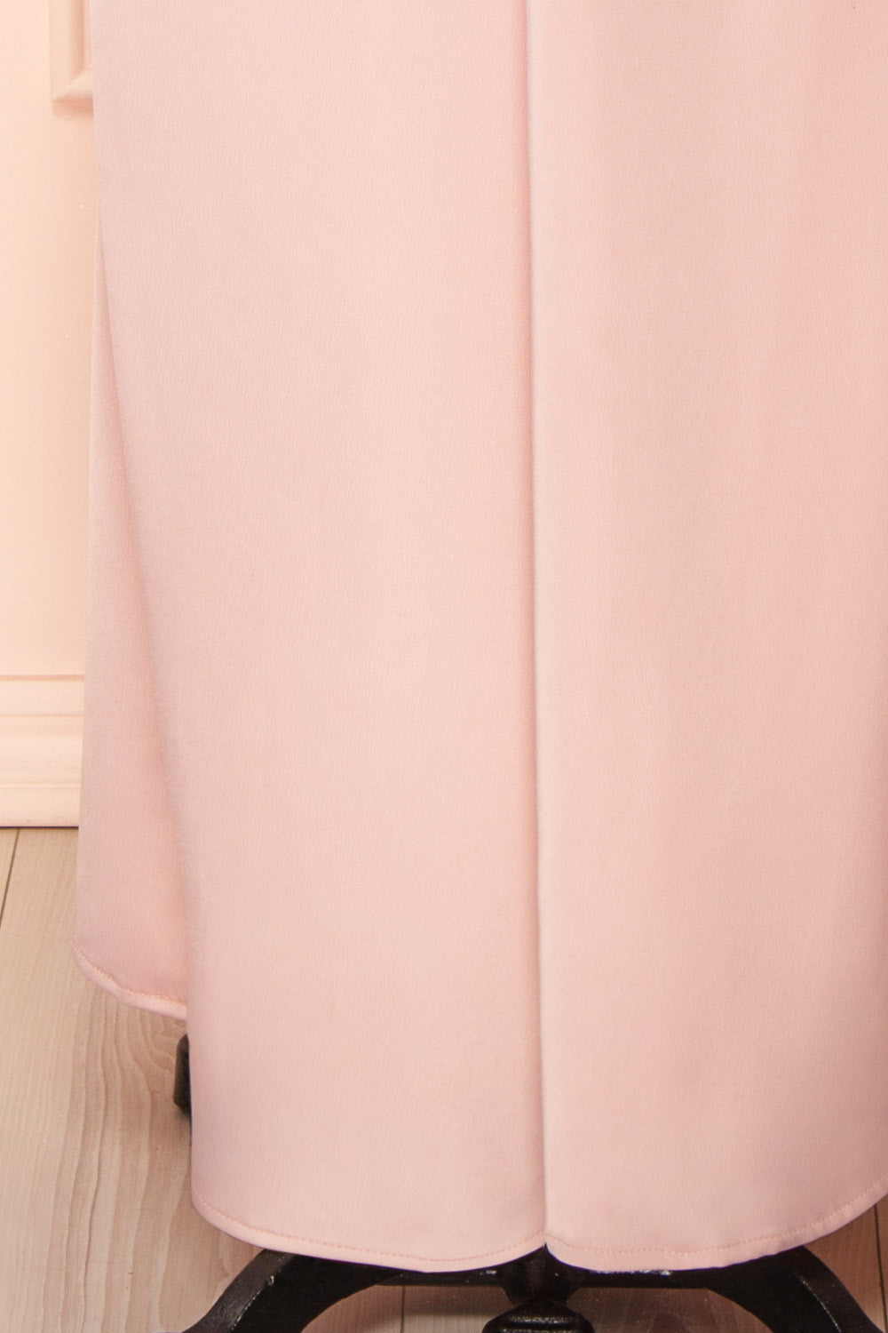 Deborah Maxi Pink Dress w/ Deep Neckline | Boutique 1861 bottom 