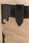 Deka Black-Beige Leather & Suede Cowboy Boots | La petite garçonne side close-up