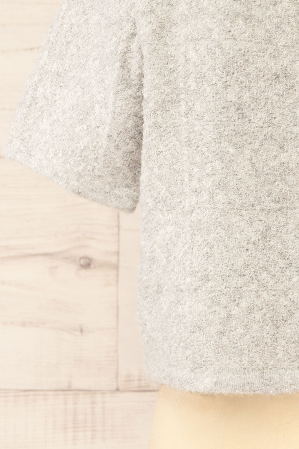 Denton Grey Short Sleeve Knit Top | La petite garçonne sleeve