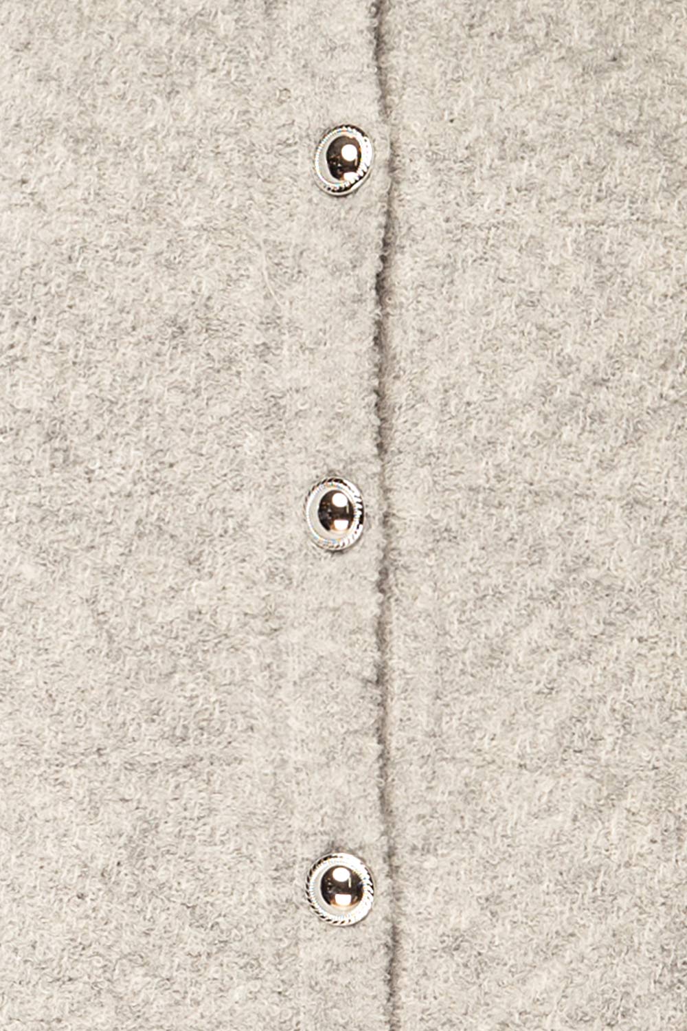 Denton Grey Short Sleeve Knit Top | La petite garçonne fabric 