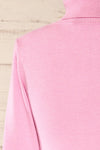 Derby Pink Knit Turtleneck w/ Long Sleeves | La petite garçonne back close-up