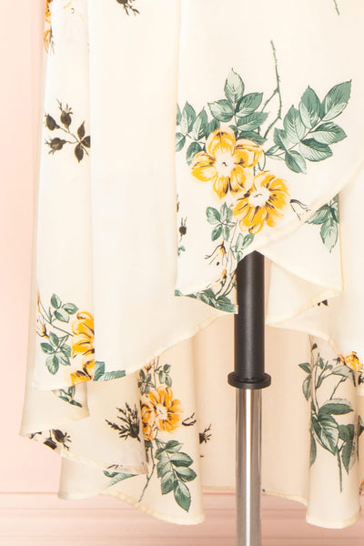 Desirae Silky Floral Midi Wrap Dress | Boutique 1861 bottom