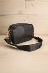 Dianoia Black Faux Leather Crossbody Bag | La petite garçonne side view