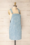 Dika Short Blue Paisley Overall Dress | La petite garçonne side view