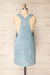 Dika Short Blue Paisley Overall Dress | La petite garçonne back view
