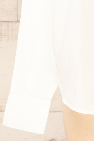 Dodoma White Oversized Button-Up Shirt | La petite garçonne  bottom