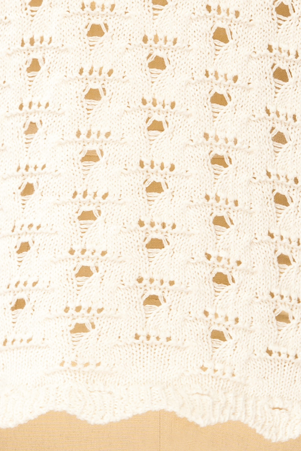 Doleen Ivory Short Sleeve Knit T-Shirt | La petite garçonne  fabric  