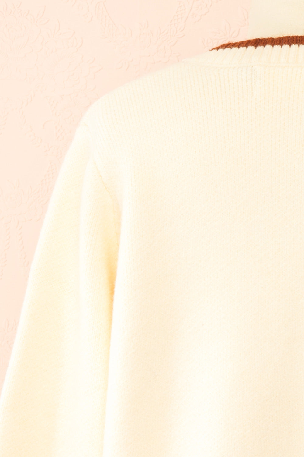 Dorianna Ivory Floral Embroidered Cardigan | Boutique 1861 back