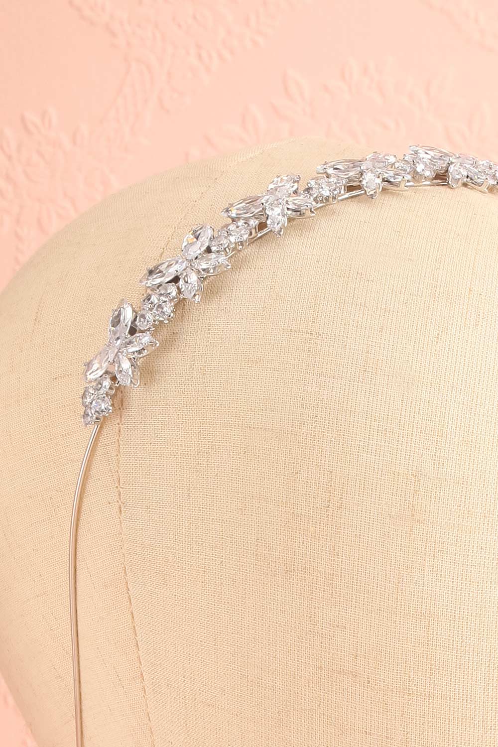 Drogo Crystal Headband w/ Butterflies | Boudoir 1861 close-up