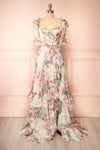 Duchesse Floral Corset Maxi Dress w/ Ruffles | Boutique 1861 front view
