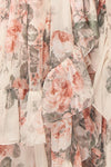 Duchesse Floral Corset Maxi Dress w/ Ruffles | Boutique 1861  fabric