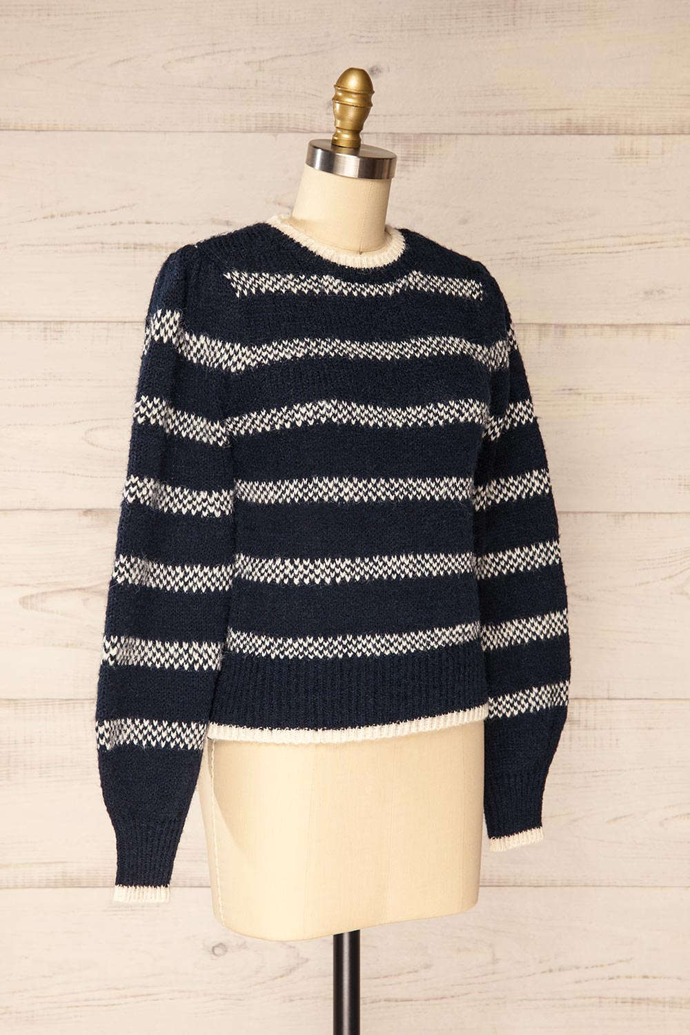 Dudley Navy Knit Striped Sweater La petite garconne X Large