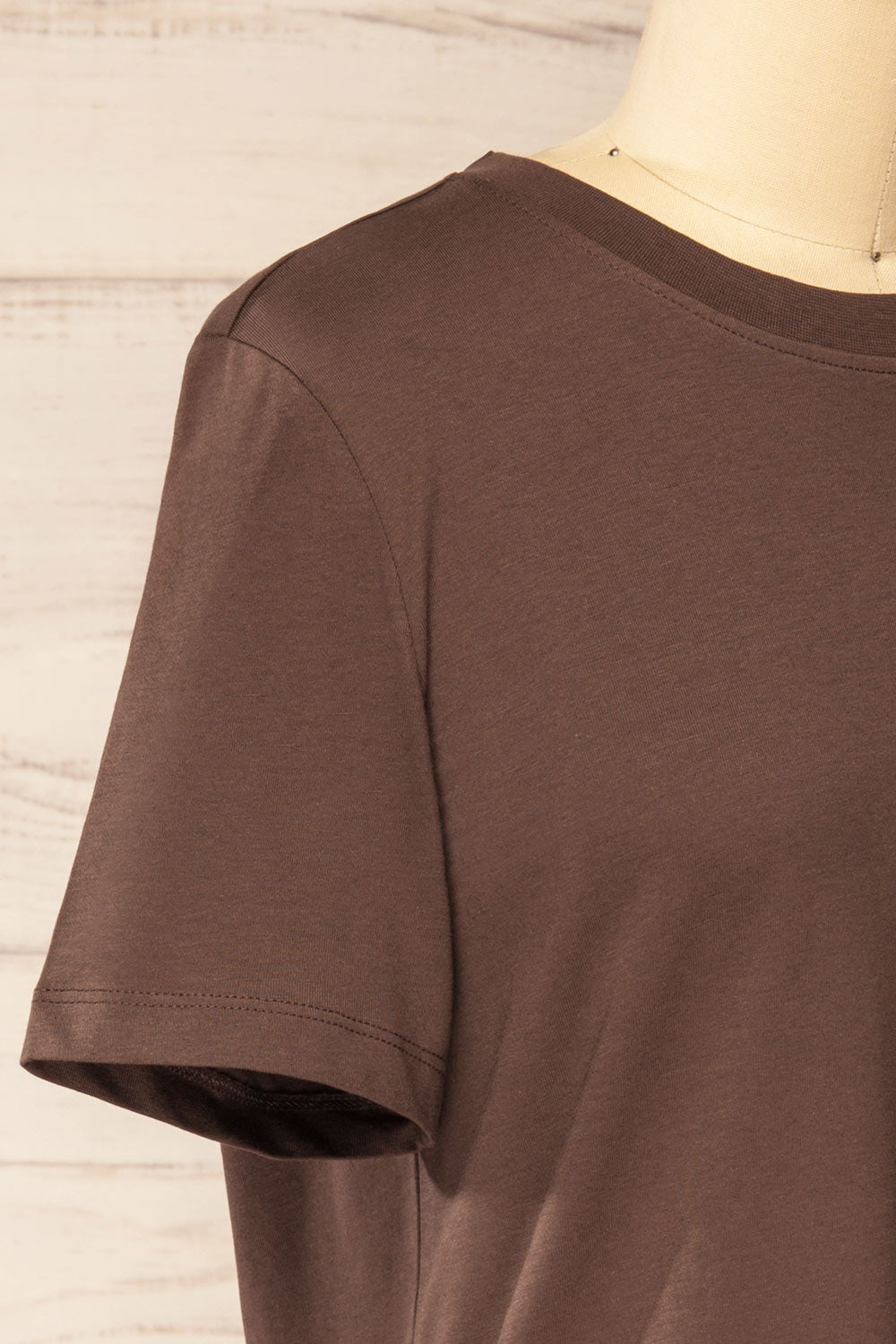 Dumka Brown Cotton T-Shirt with Short Sleeves | La petite garçonne side
