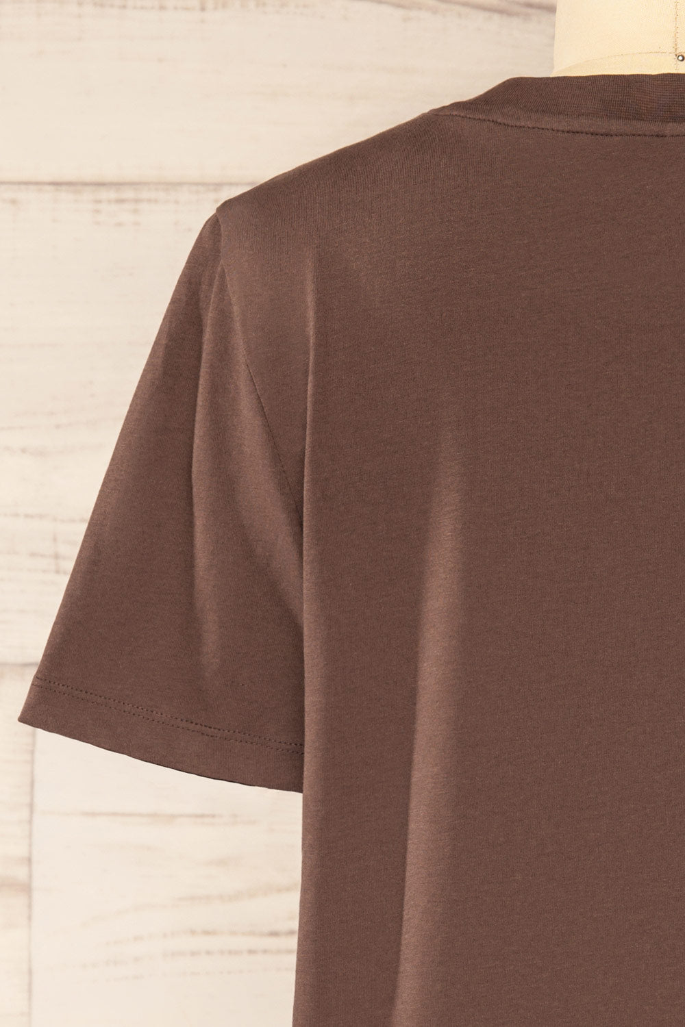 Dumka Brown Cotton T-Shirt with Short Sleeves | La petite garçonne back