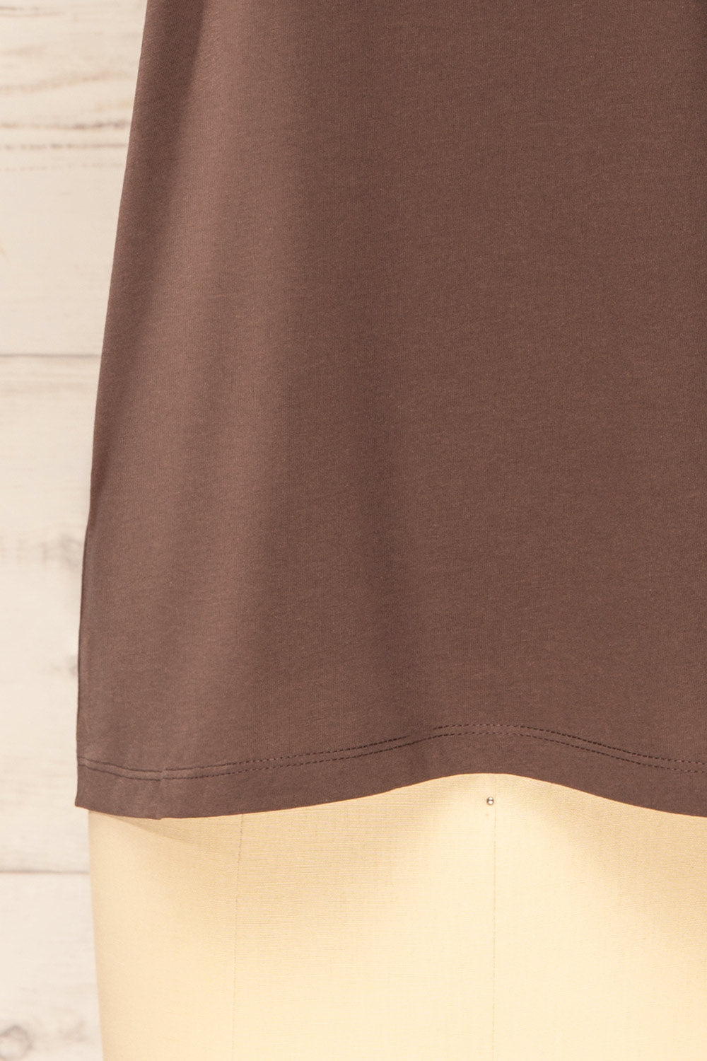 Dumka Brown Cotton T-Shirt with Short Sleeves | La petite garçonne bottom 