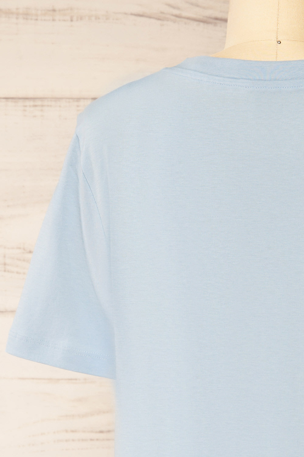 Dumka Light Blue Cotton T-Shirt with Short Sleeves | La petite garçonne back