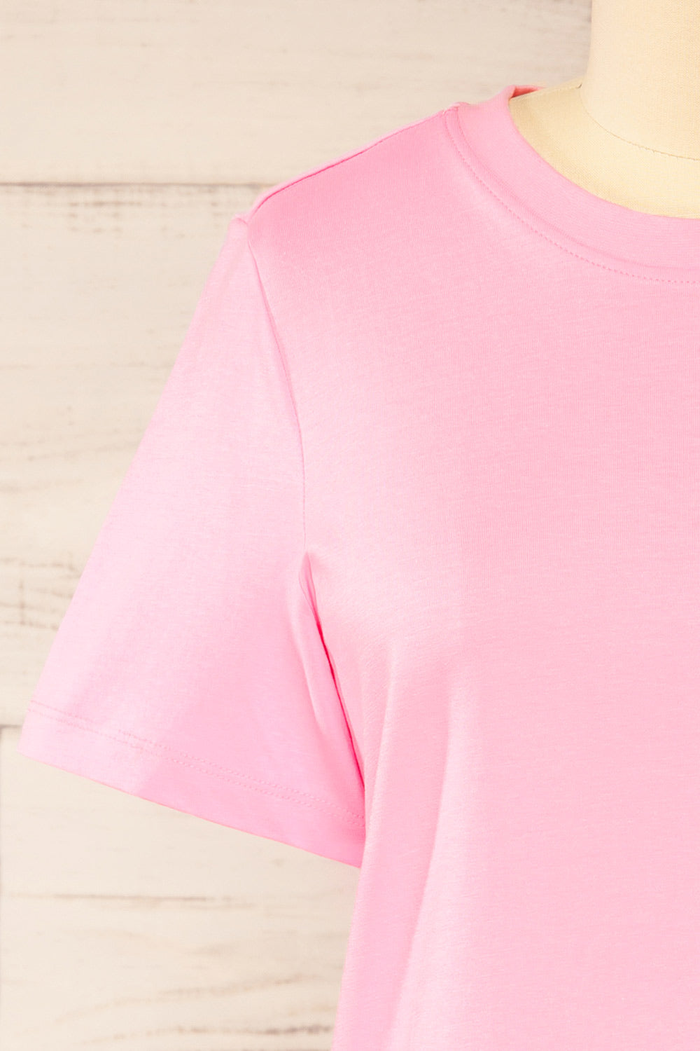 Dumka Pink Cotton T-Shirt with Short Sleeves | La petite garçonne front