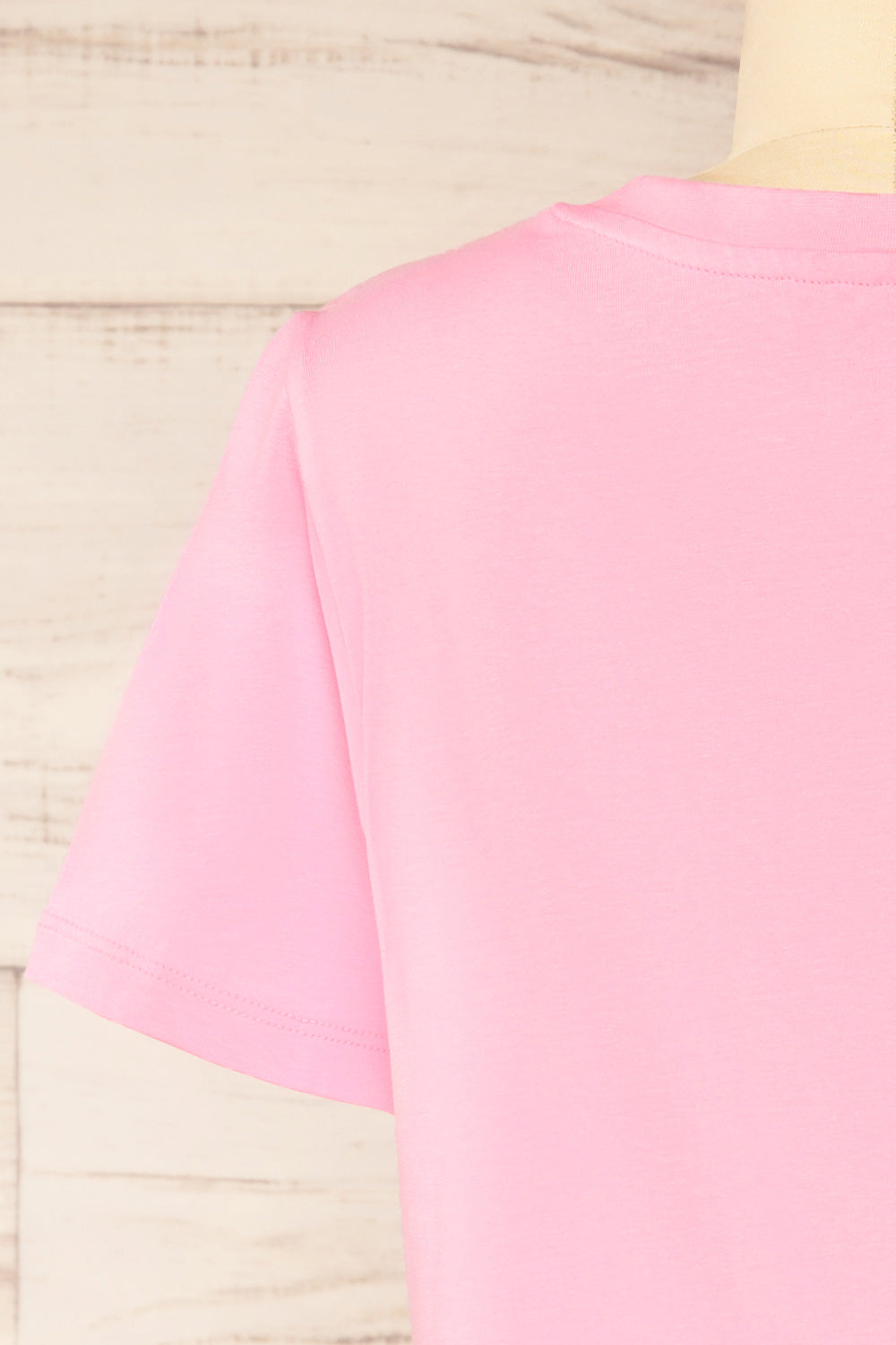 Dumka Pink Cotton T-Shirt with Short Sleeves | La petite garçonne back
