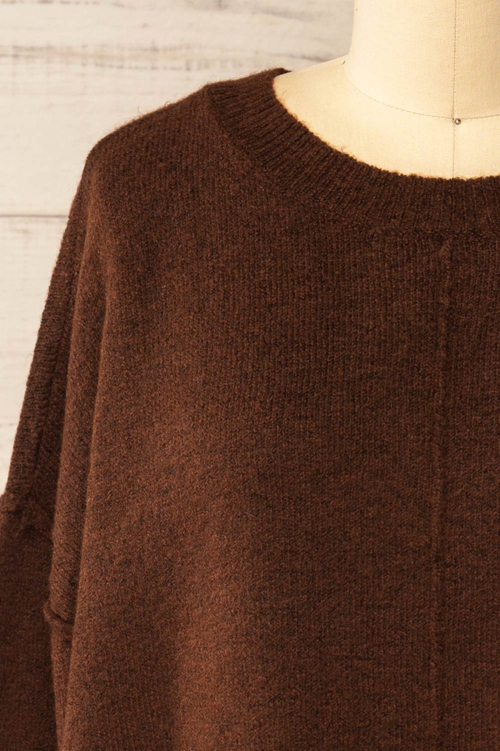 Dundee Brown Soft Loose Sweater | La petite garçonne front