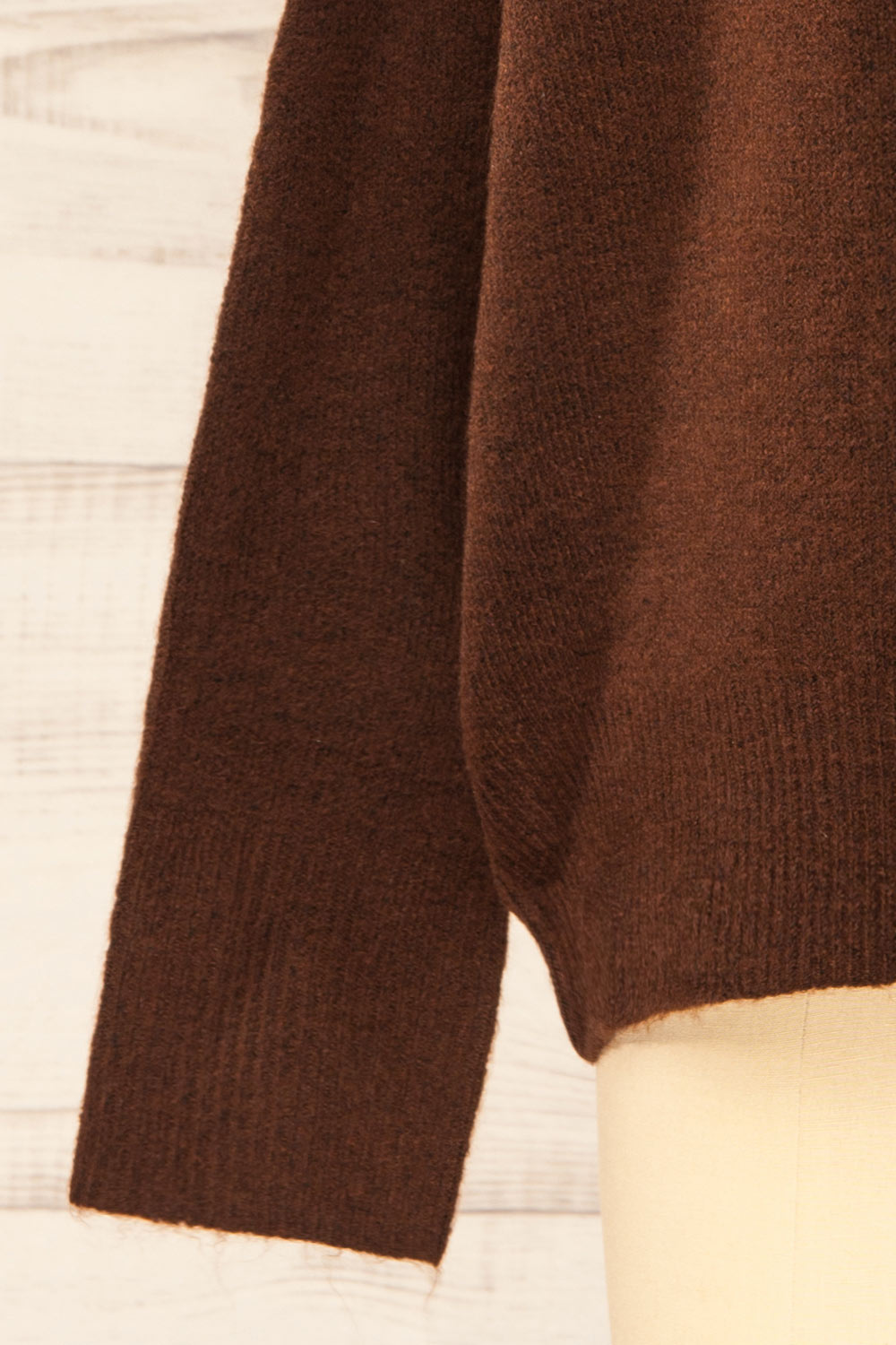 Dundee Brown Soft Loose Sweater | La petite garçonne sleeve 