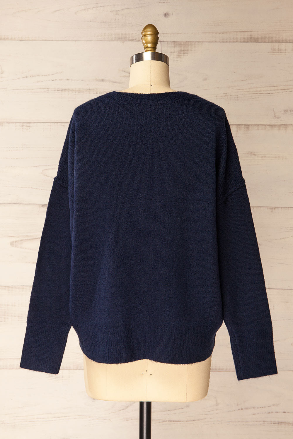 Dundee Navy Soft Loose Sweater | La petite garçonne back