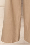 Dunster Taupe Wide-Leg Linen Pants | La petite garçonne bottom