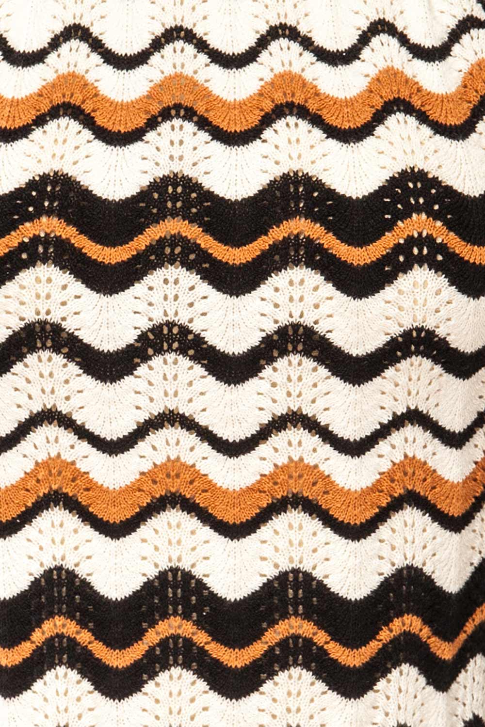 Durango | Wavy Striped Crochet Halter Top