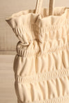 Duroque Ivory Drawstring Shoulder Bag | La petite garçonne side close-up
