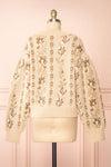 Dushanbe Knit Sweater w/ Flower Chain Pattern | Boutique 1861 back view