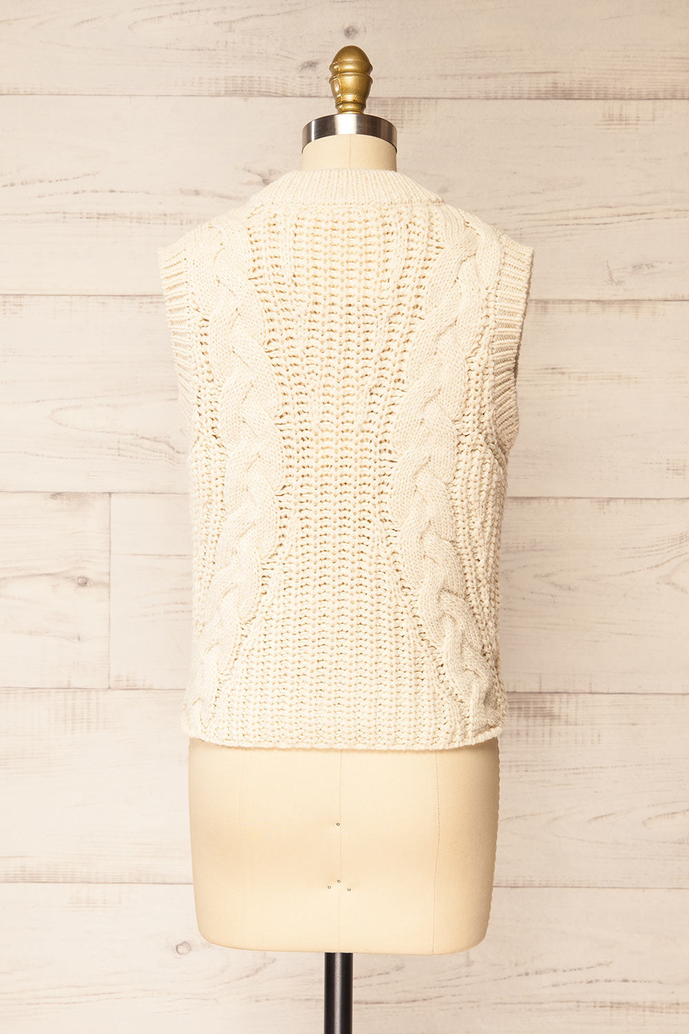 Edinburgh Sleeveless Knitted Top | La petite garçonne back view