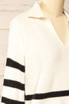 Edmunds Striped Sweater w/ V-Neck | La petite garçonne  side