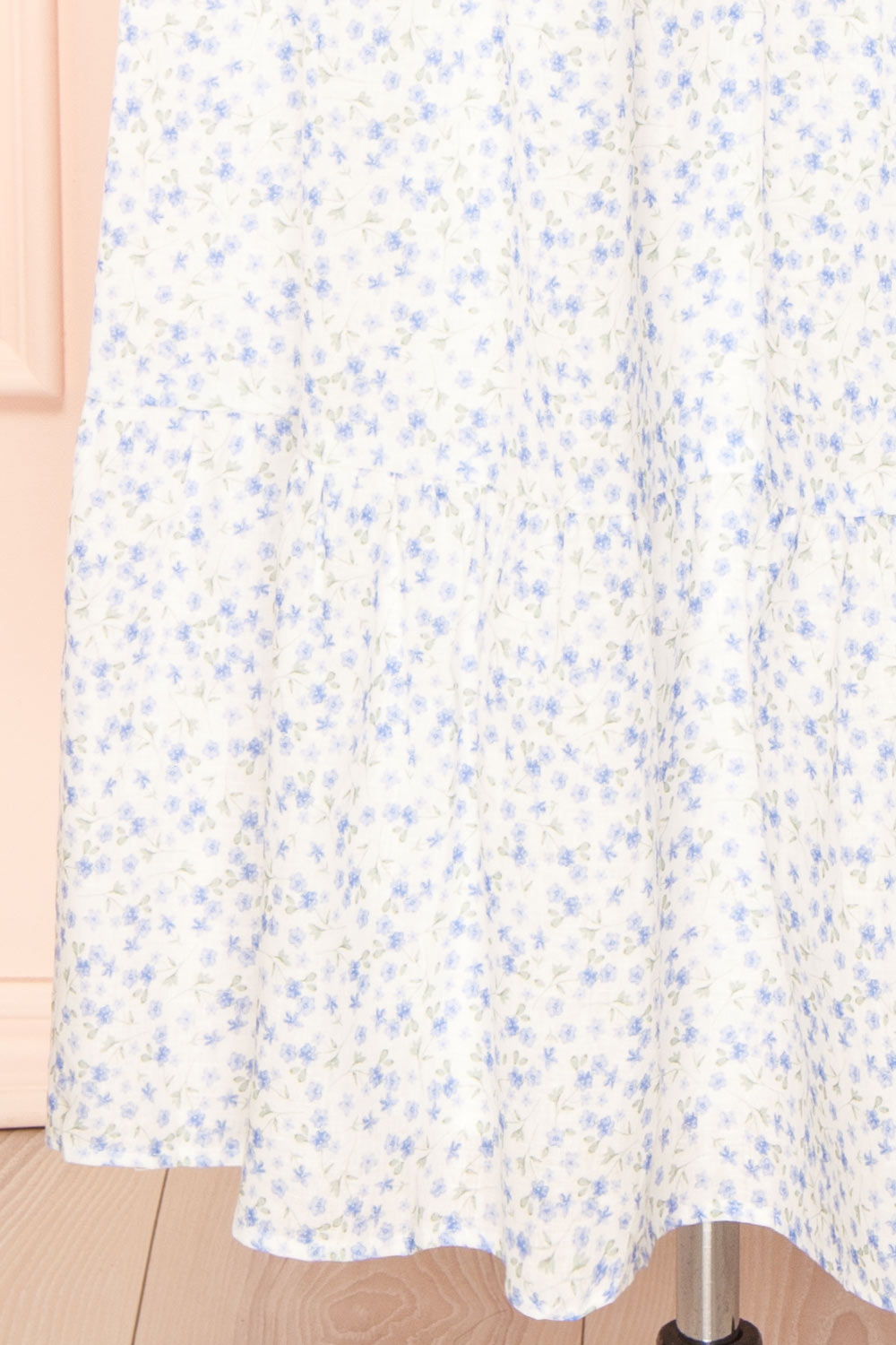 Eldia Floral A-Line Skirt w/ Drawstrings | Boutique 1861 bottom close-up