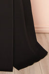Elenova Black High Neck Gown w/ Train | Boutique 1861 bottom