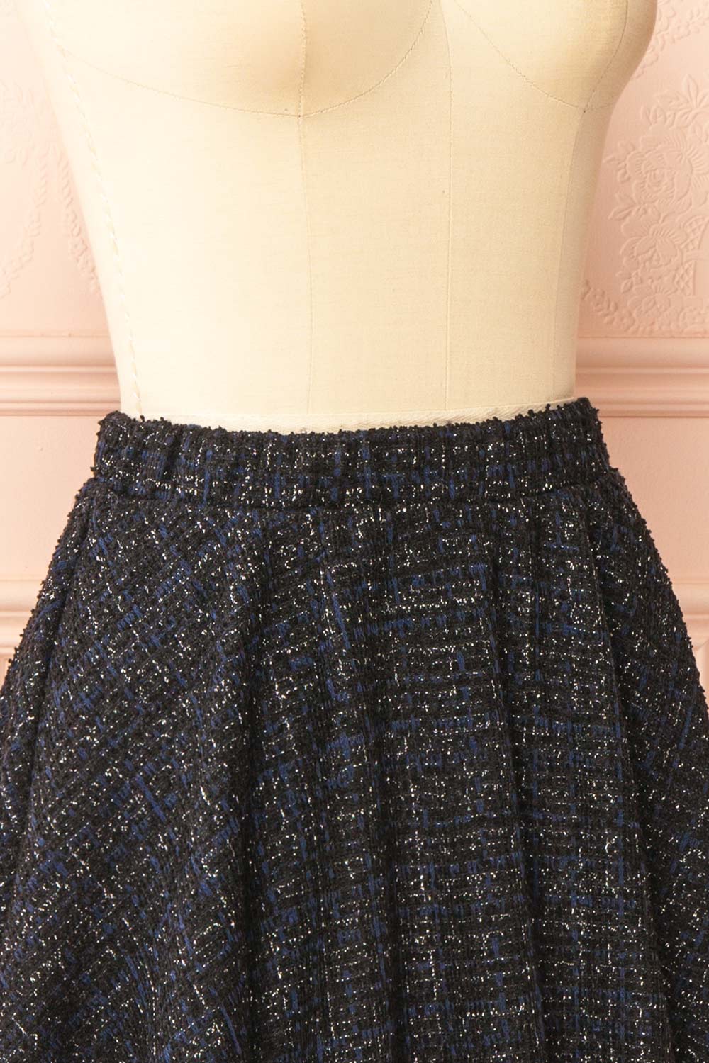 Eleonora Short Sparkling Tweed Skirt | Boutique 1861 side