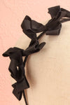 Elite Black Thin Headband w/ Bows | Boutique 1861 close-up