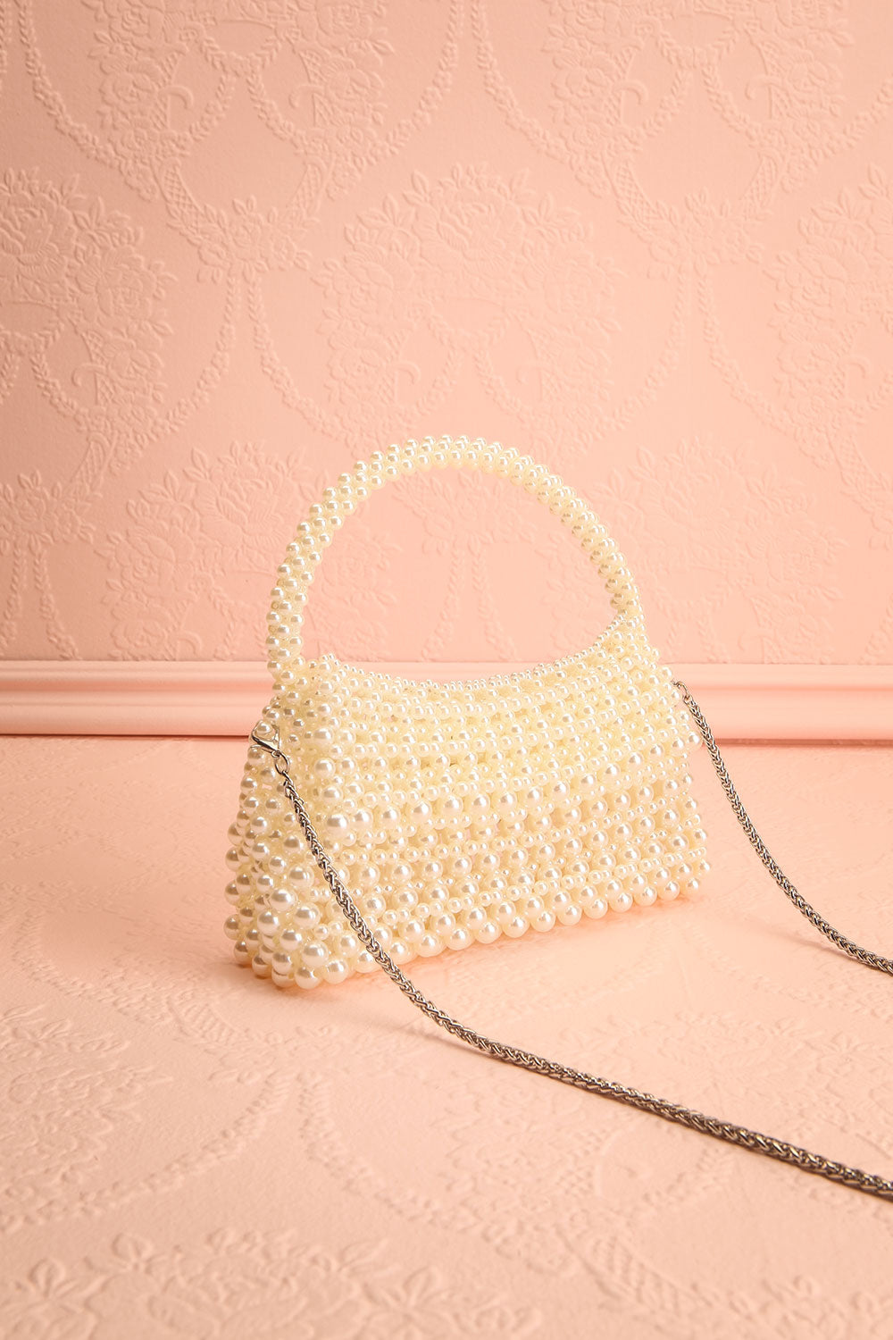 Elloise Pearl Handbag with Crossbody Strap | Boudoir 1861 strap