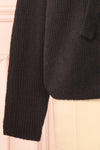 Elpida Black Knit Cardigan w/ Bows | Boutique 1861 bottom