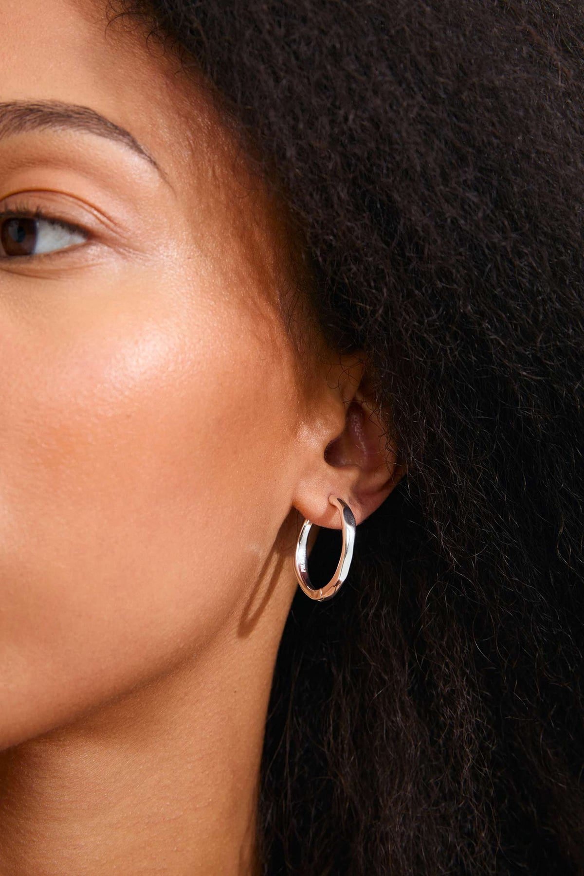 Eluda Silver | Wave Hoop Earrings by Pilgrim
