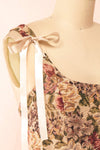 Elysane Jacquard Cropped Corset Top | Boutique 1861 side close-up