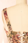 Elysane Jacquard Cropped Corset Top | Boutique 1861 back close-up