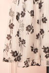 Elysara Floral Gingham Babydoll Dress w/ Tie Back | Boutique 1861 bottom
