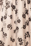 Elysara Floral Gingham Babydoll Dress w/ Tie Back | Boutique 1861 fabric