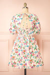 Emmelie Colourful Floral Babydoll Dress | Boutique 1861  back view